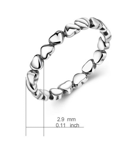 Heart Chain Ring