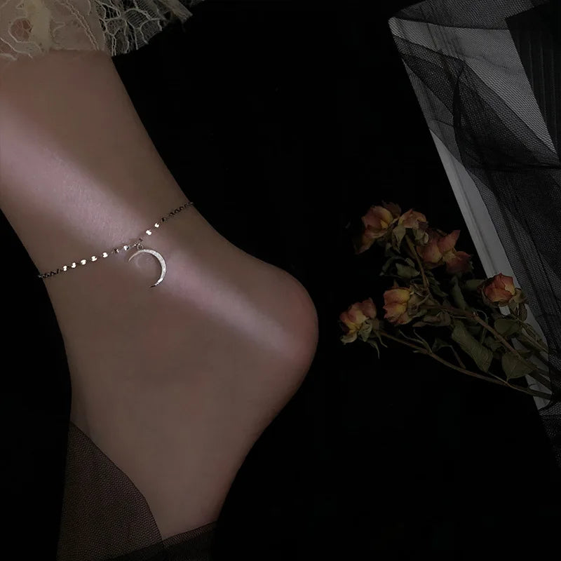 Moon Pendant Anklet - Island Of Jewels