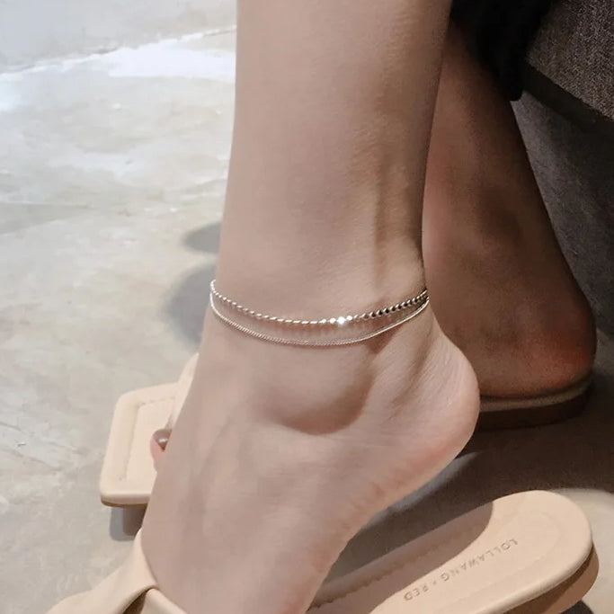 Double Layer Anklet - Island Of Jewels