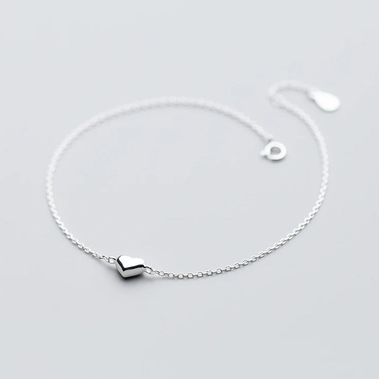 Heart Charm Anklet - Island Of Jewels