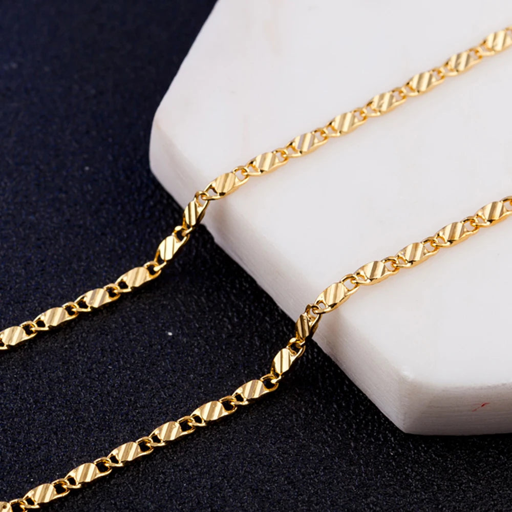 Gold Charm Chain Necklace - Island Of Jewels