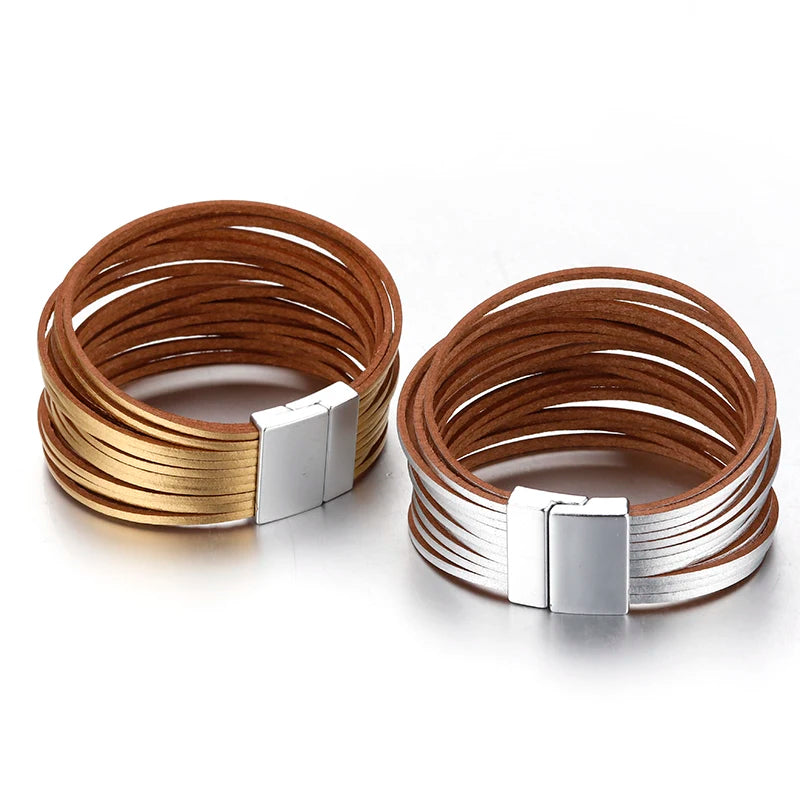 Multilayer Leather Bracelet - Island Of Jewels
