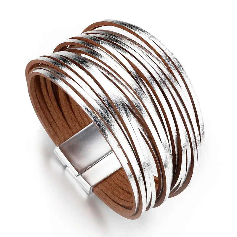 Multilayer Leather Bracelet - Island Of Jewels