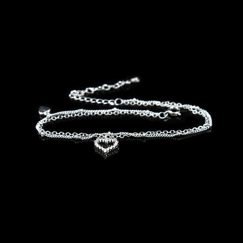 Heart Pendant Anklet - Island Of Jewels