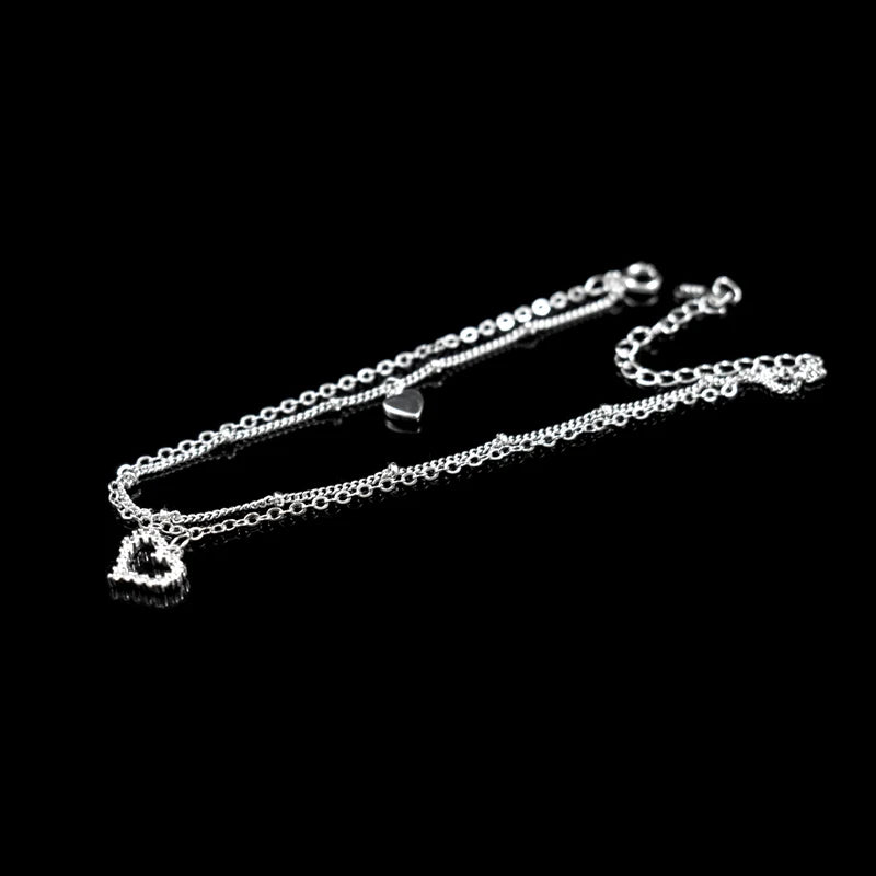 Heart Pendant Anklet - Island Of Jewels