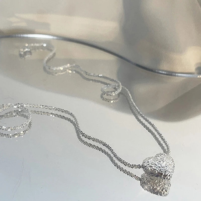 Patterned Heart Necklace - Island Of Jewels