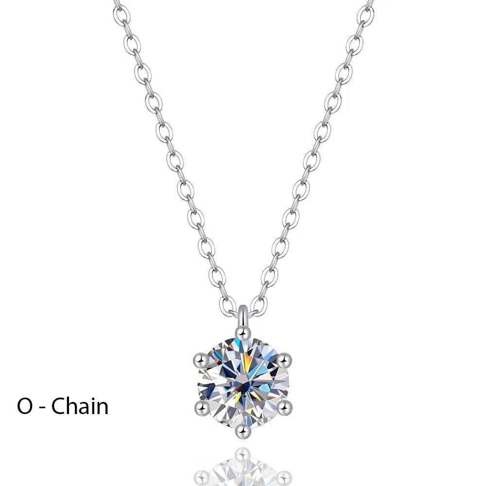 Moissanite Pendant Necklace - Island Of Jewels
