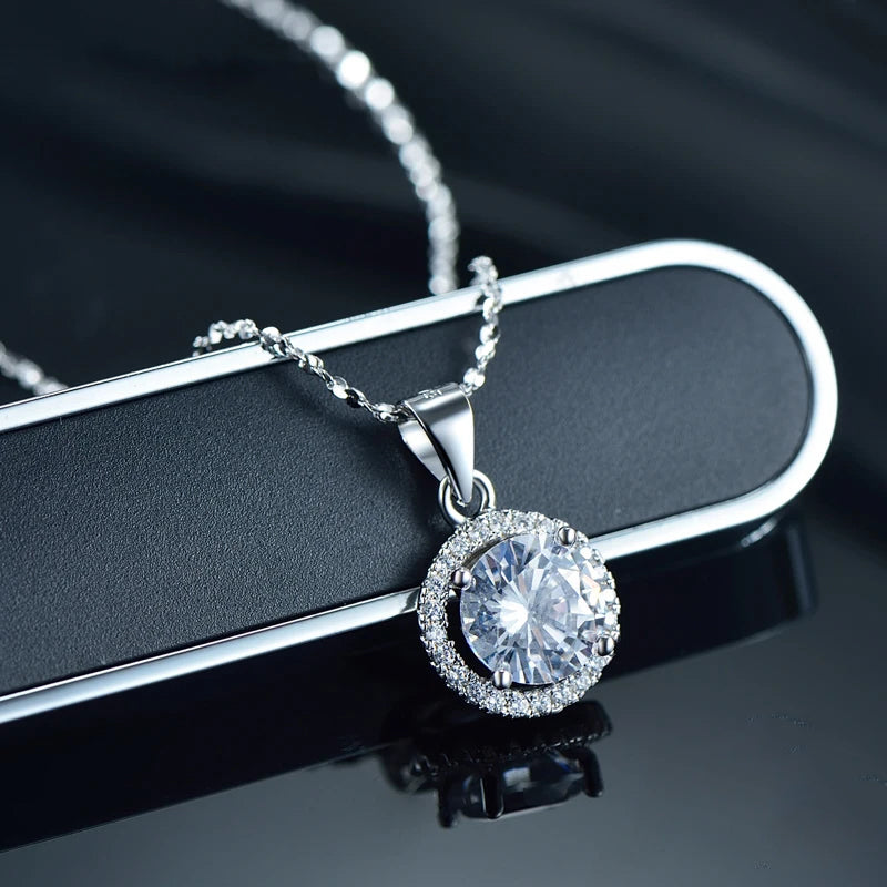 Round Zircon Necklace - Island Of Jewels