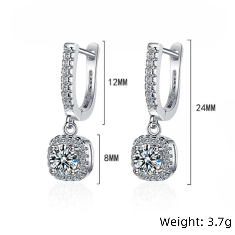 Moissanite Hoop Earrings - Island Of Jewels