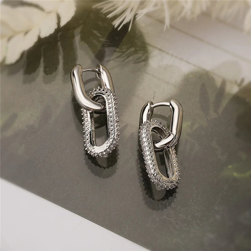 Double Loop Drop Earrings - Island Of Jewels