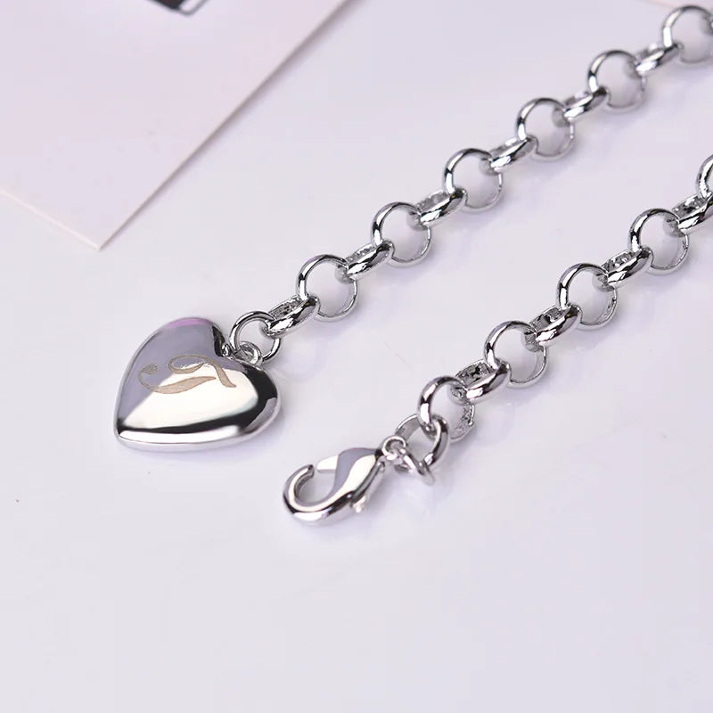 Alphabet Heart Bracelet - Island Of Jewels