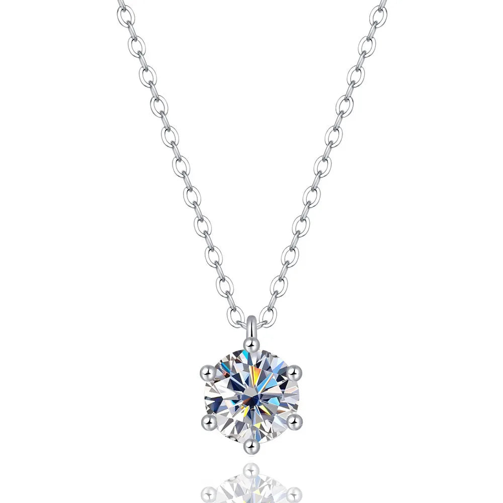 Moissanite Pendant Necklace - Island Of Jewels