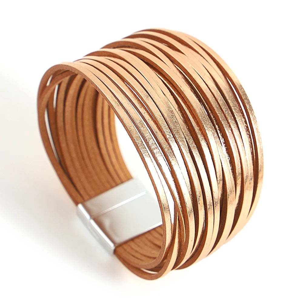 Multilayer Leather Bracelet - Island Of Jewels