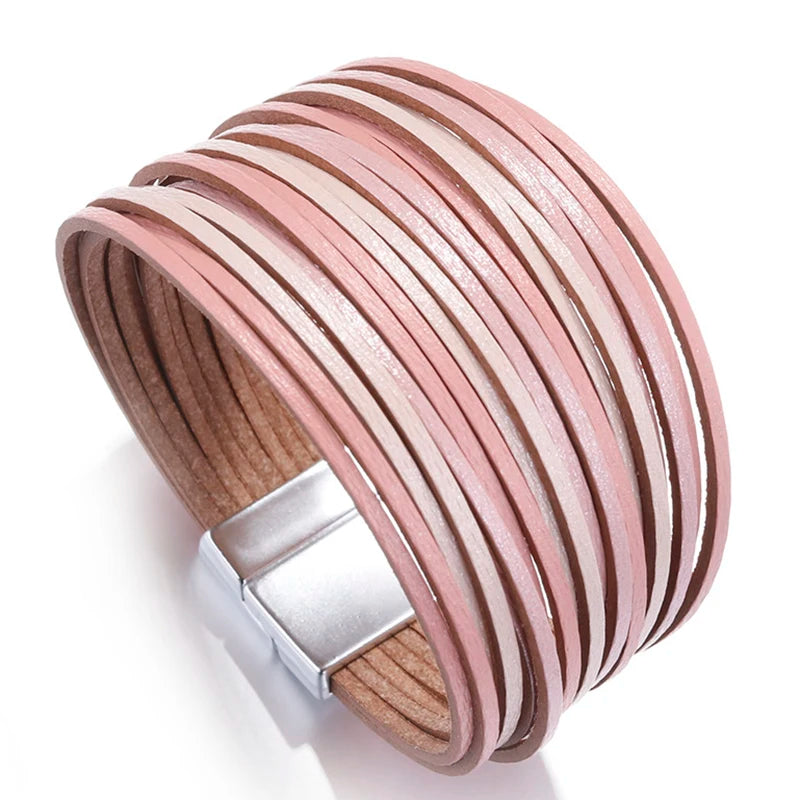 Multilayer Leather Bracelet - Island Of Jewels