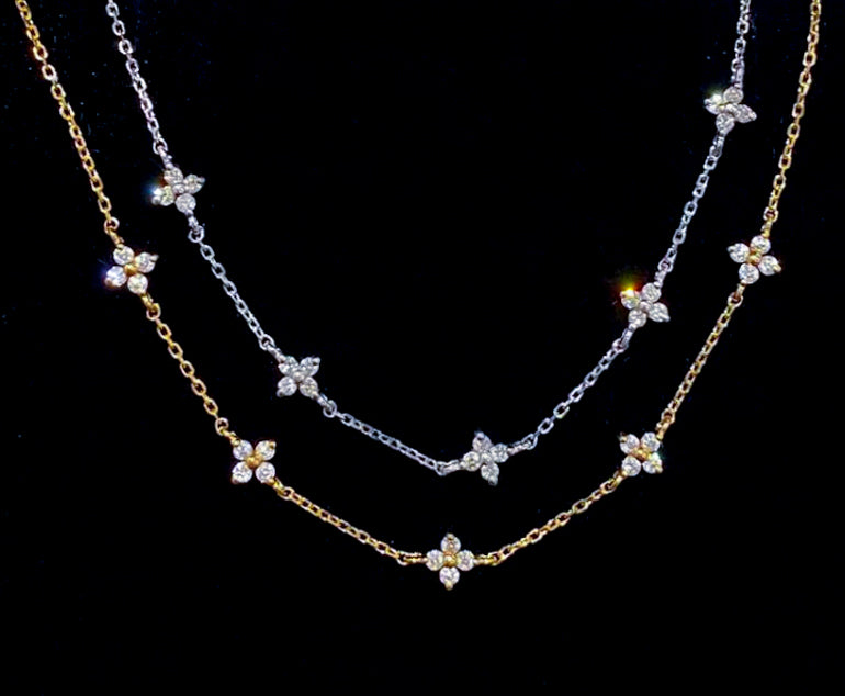 Zircon Flower Bracelet - Island Of Jewels