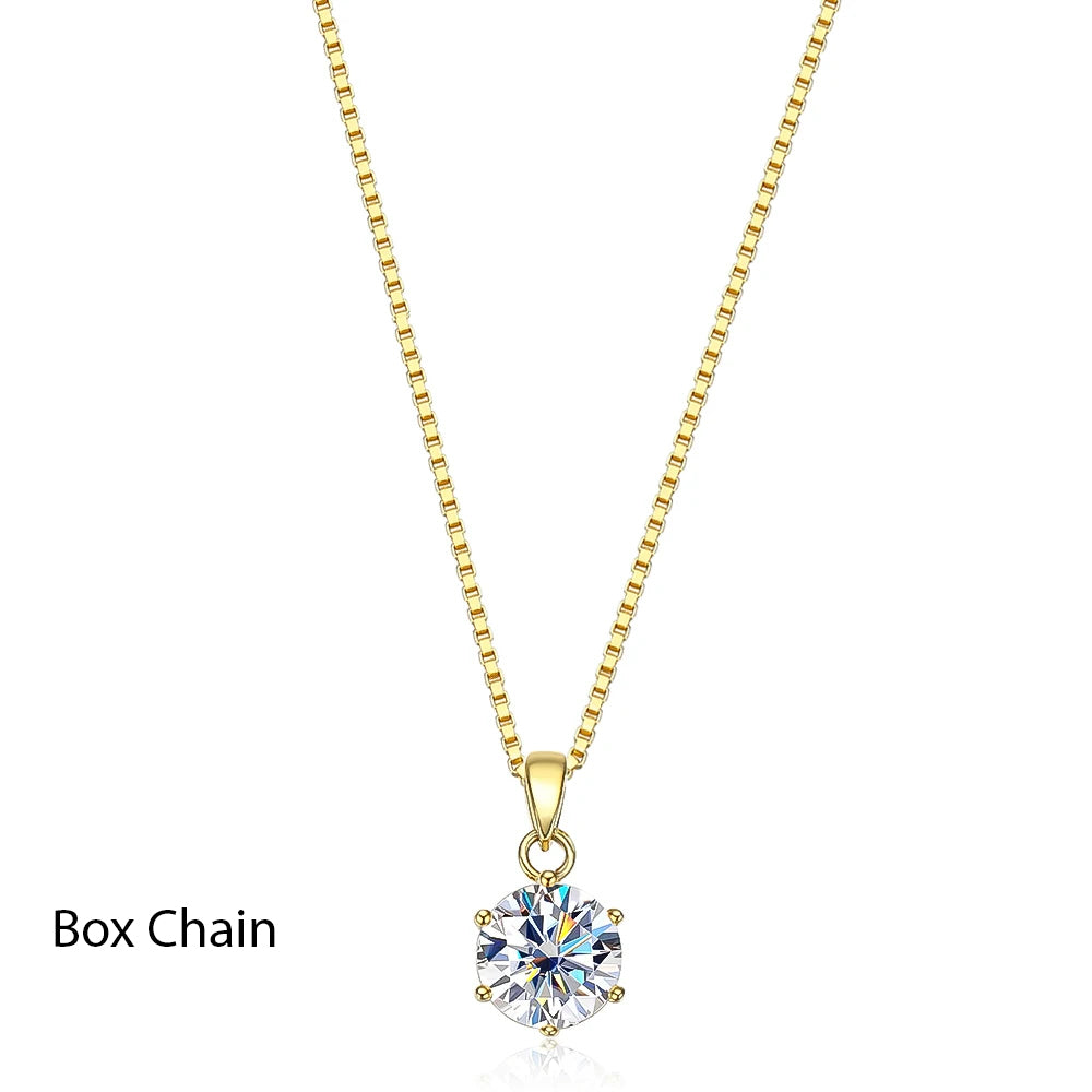 Moissanite Pendant Necklace - Island Of Jewels