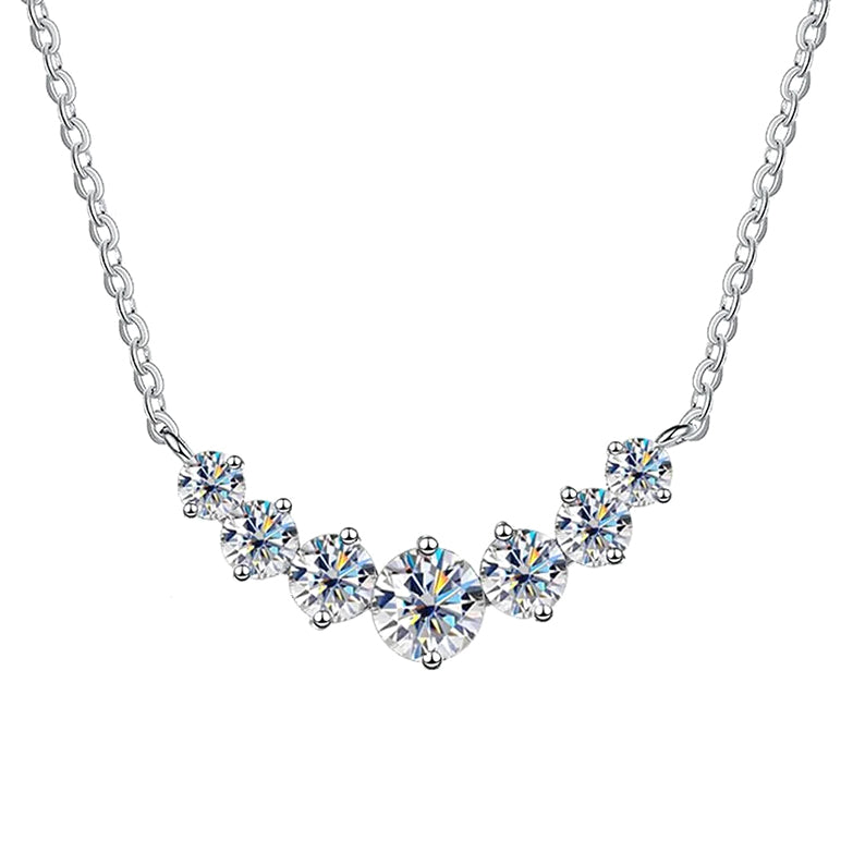 String Of Moissanite Necklace - Island Of Jewels