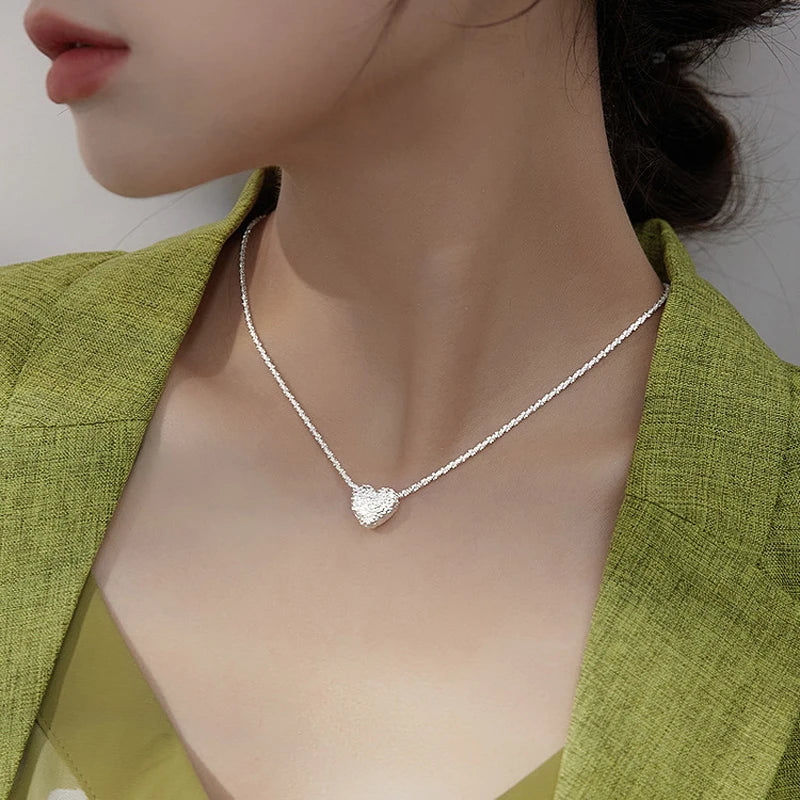 Patterned Heart Necklace - Island Of Jewels