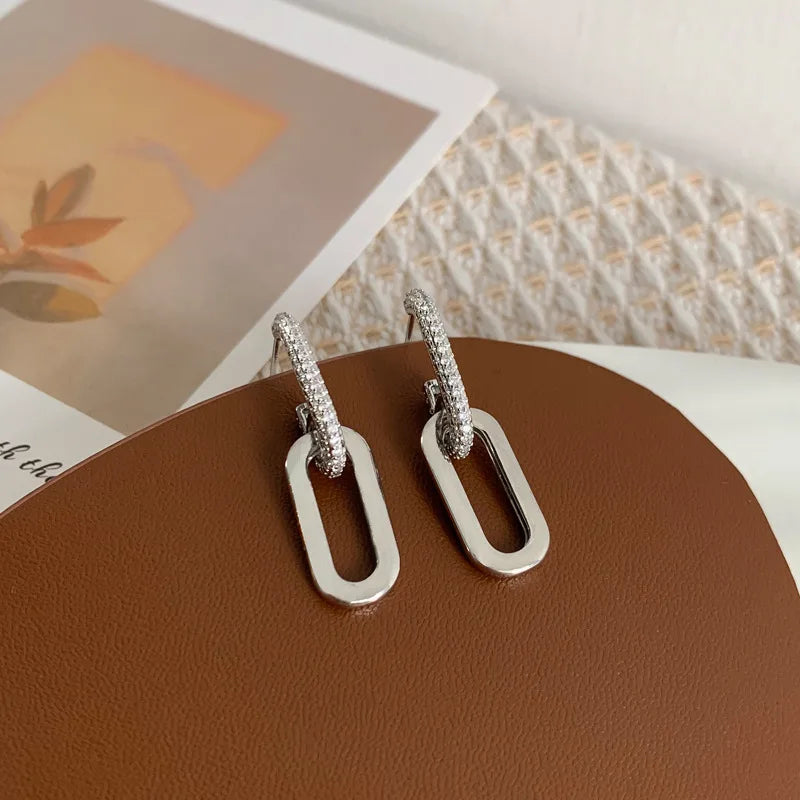 Double Loop Drop Earrings - Island Of Jewels