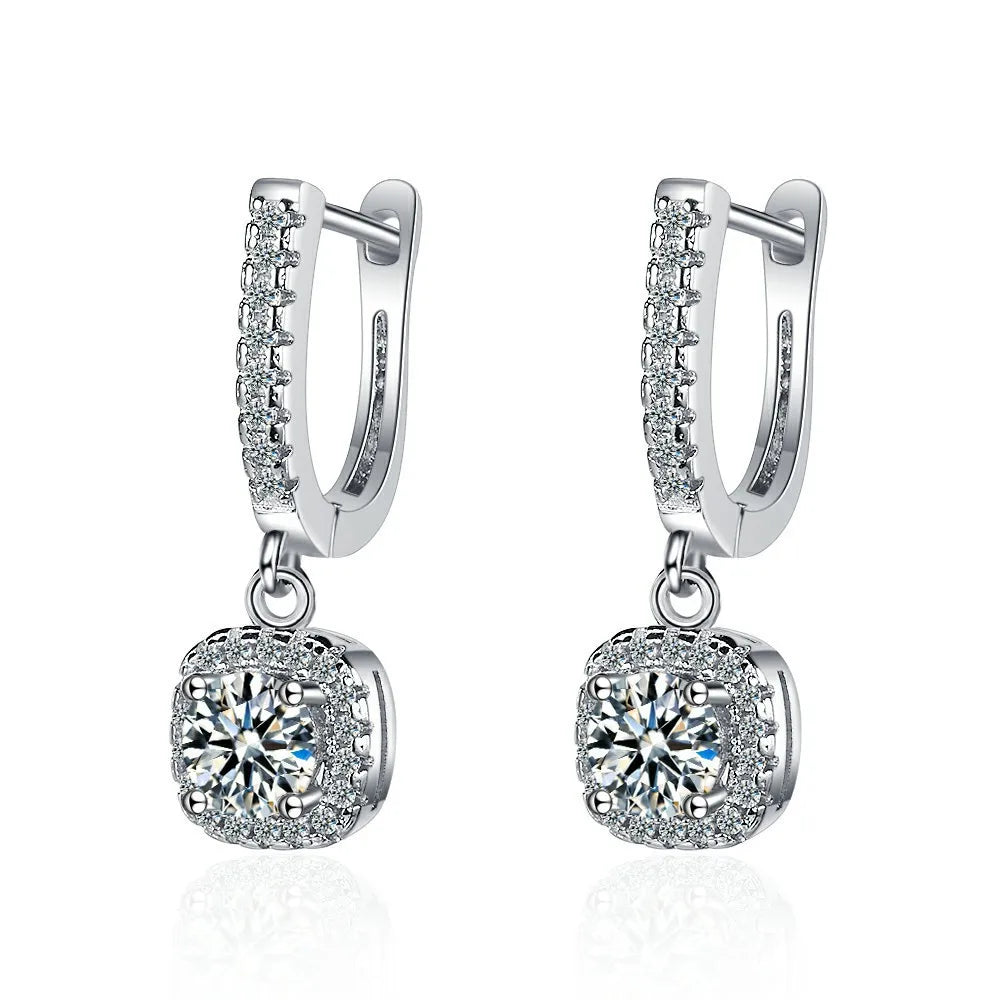 Moissanite Hoop Earrings - Island Of Jewels
