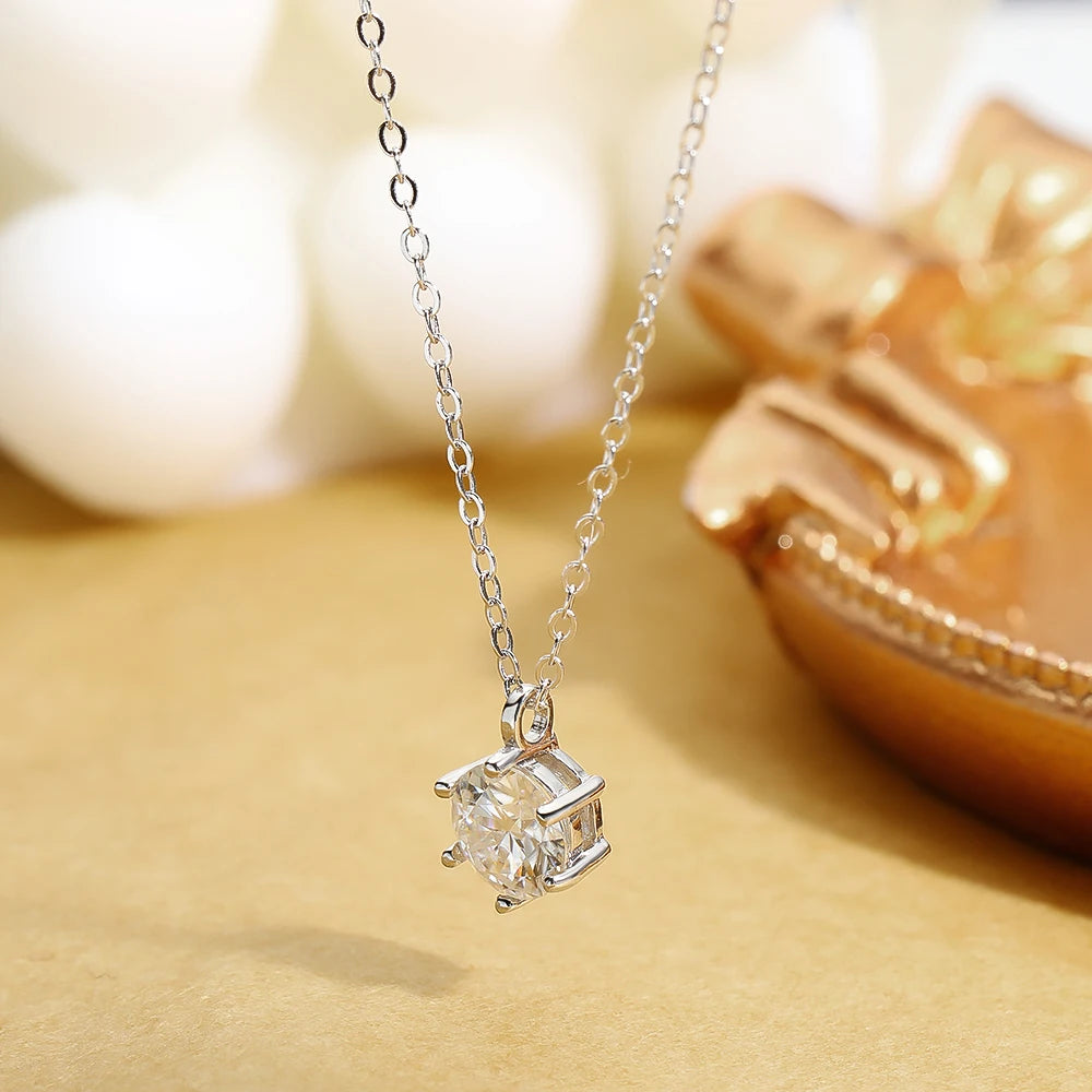 Moissanite Pendant Necklace - Island Of Jewels