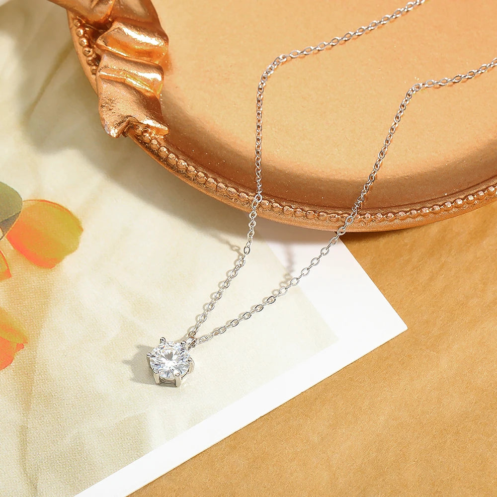 Moissanite Pendant Necklace - Island Of Jewels
