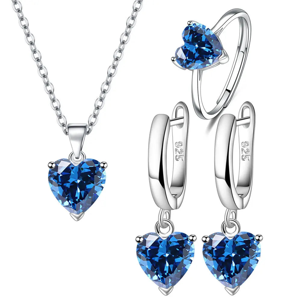 Love Heart Jewellery Set - Island Of Jewels