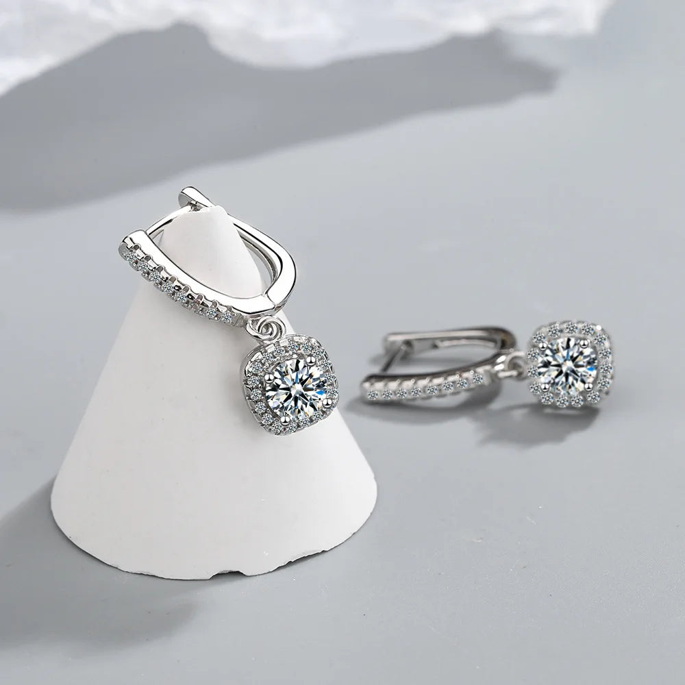 Moissanite Hoop Earrings - Island Of Jewels