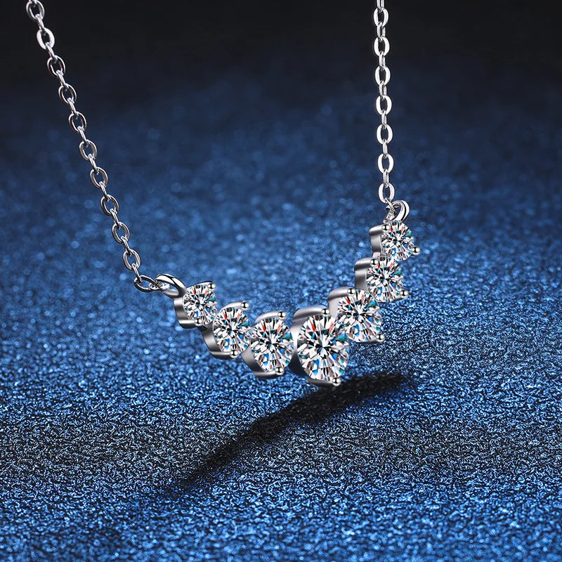 String Of Moissanite Necklace - Island Of Jewels