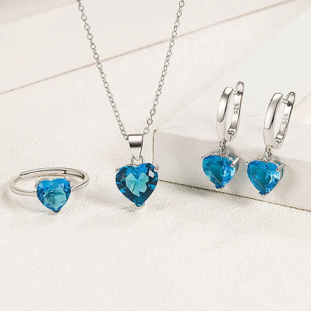 Love Heart Jewellery Set - Island Of Jewels
