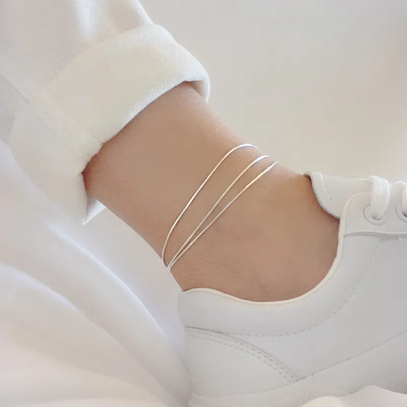 Three Strings Anklet - Island Of Jewels