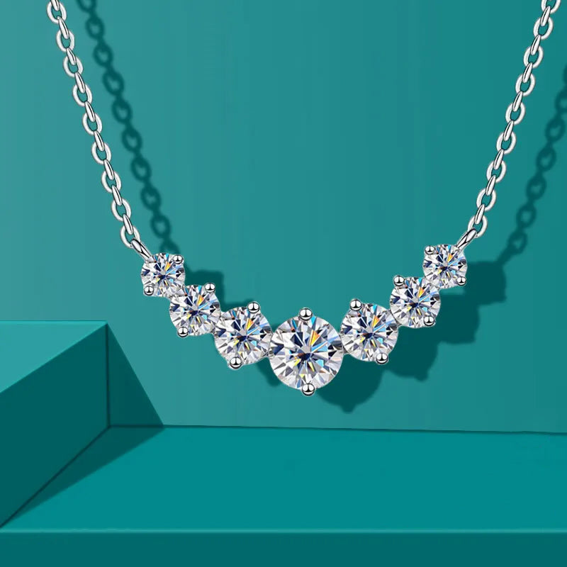 String Of Moissanite Necklace - Island Of Jewels