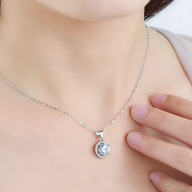 Round Zircon Necklace - Island Of Jewels