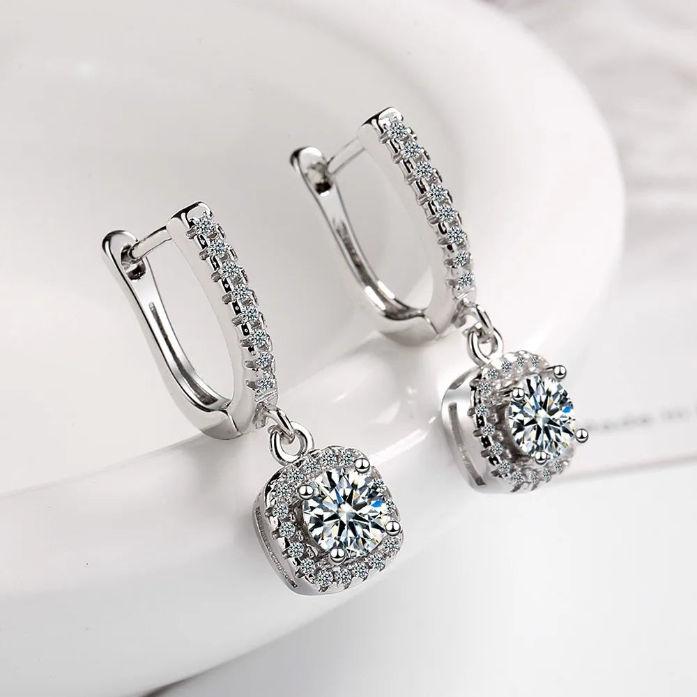 Moissanite Hoop Earrings - Island Of Jewels