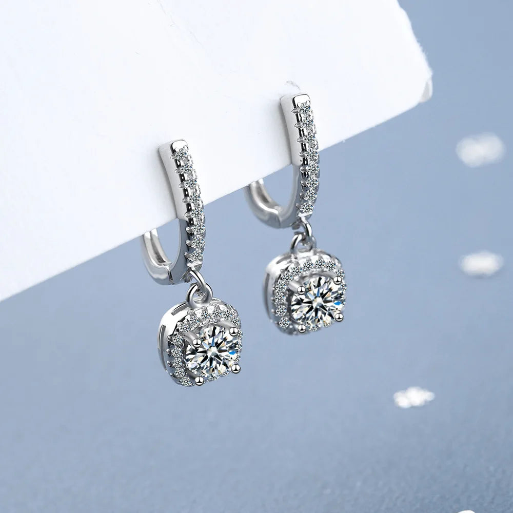 Moissanite Hoop Earrings - Island Of Jewels