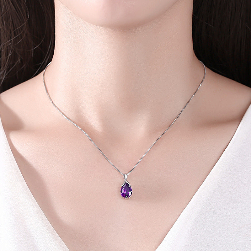 Amethyst Pendant Necklace