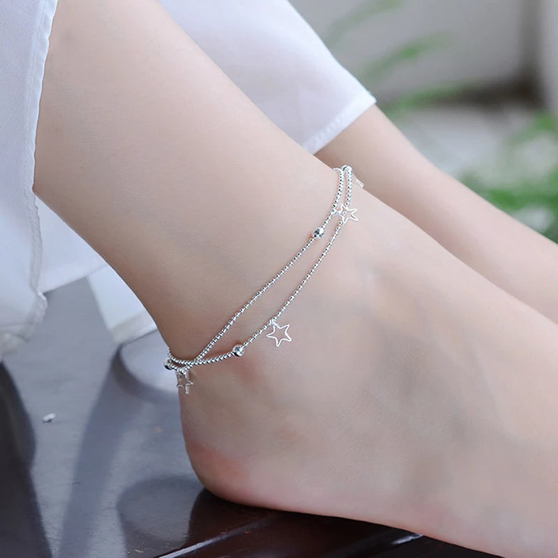 Star Pendant Anklet - Island Of Jewels