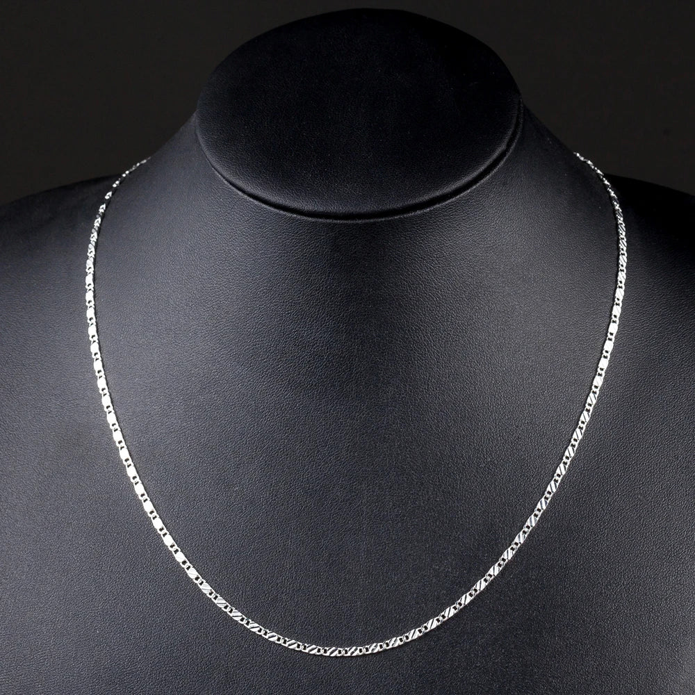 Silver Charm Chain Necklace - Island Of Jewels
