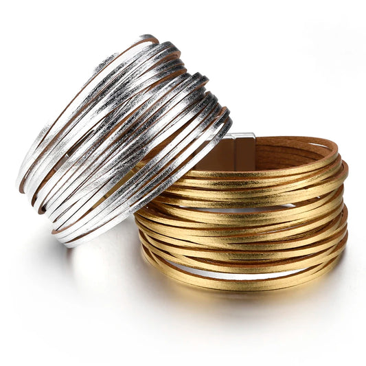 Multilayer Leather Bracelet - Island Of Jewels