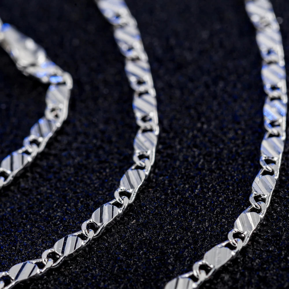 Silver Charm Chain Necklace - Island Of Jewels