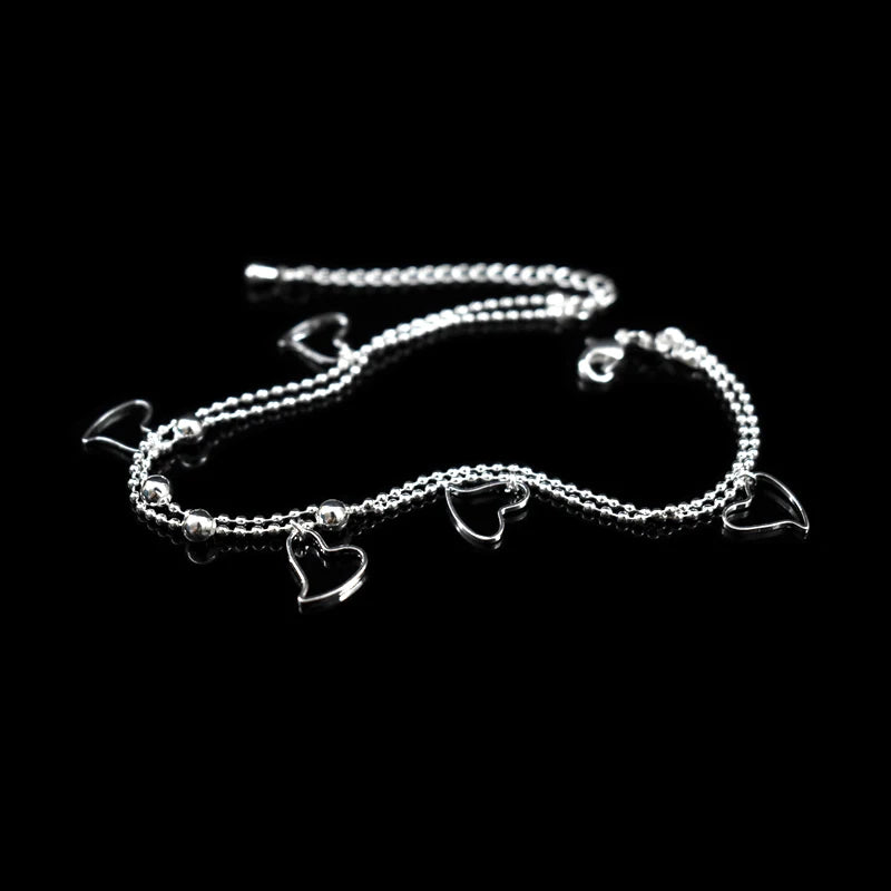 Heart Pendant Anklet - Island Of Jewels