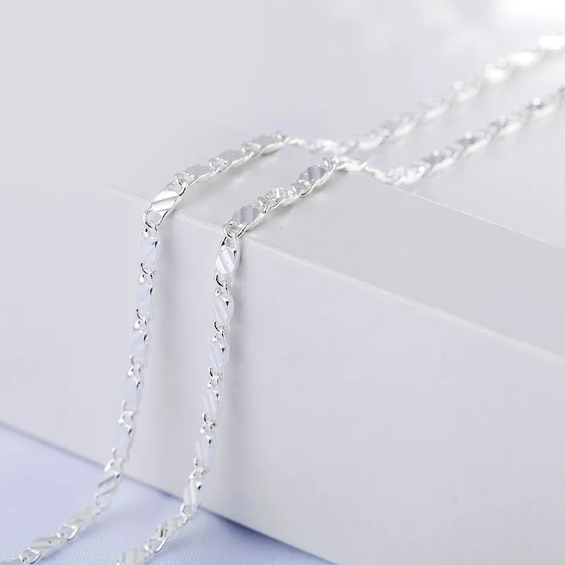 Silver Charm Chain Necklace - Island Of Jewels
