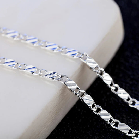 Silver Charm Chain Necklace - Island Of Jewels