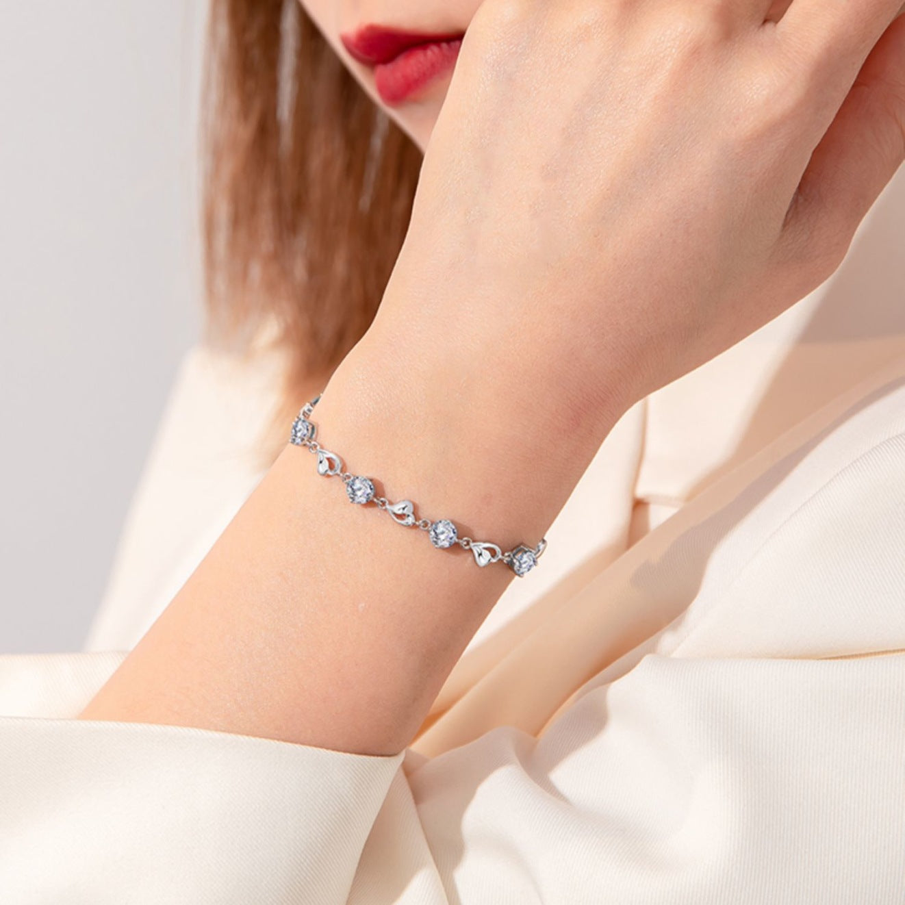 Heart Crystal Bracelet - Island Of Jewels