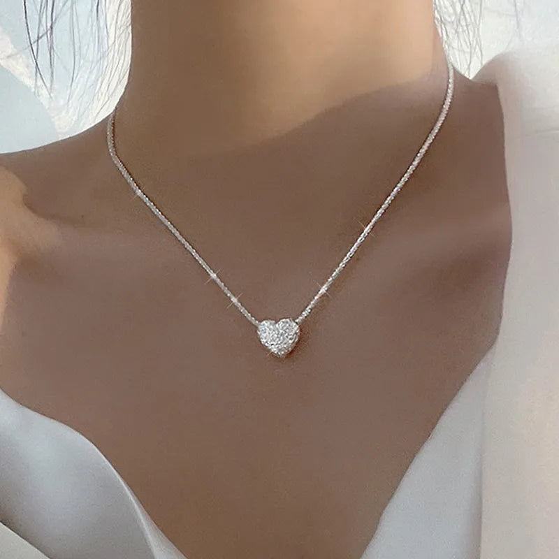 Patterned Heart Necklace - Island Of Jewels