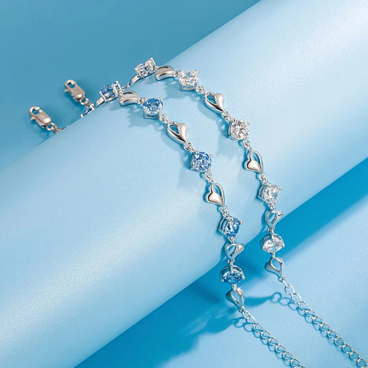 Heart Crystal Bracelet - Island Of Jewels
