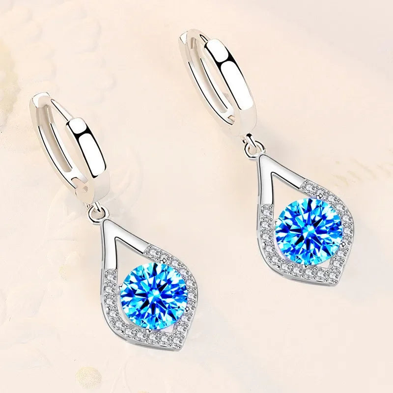 Silver Drop Earrings - Island Of Jewels