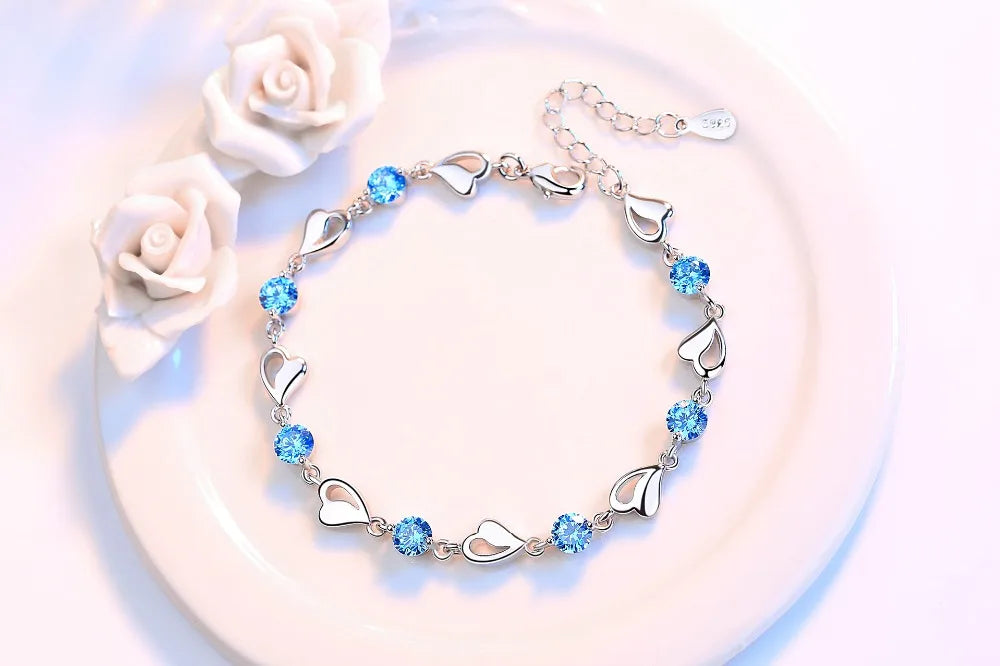 Heart Crystal Bracelet - Island Of Jewels