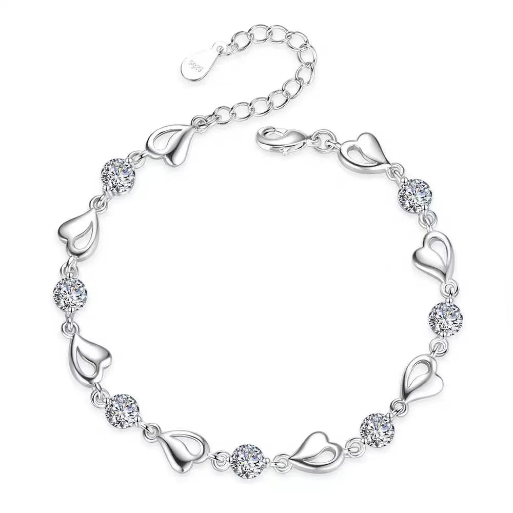 Heart Crystal Bracelet - Island Of Jewels