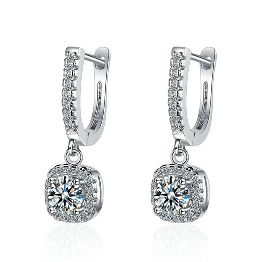 Moissanite Hoop Earrings - Island Of Jewels